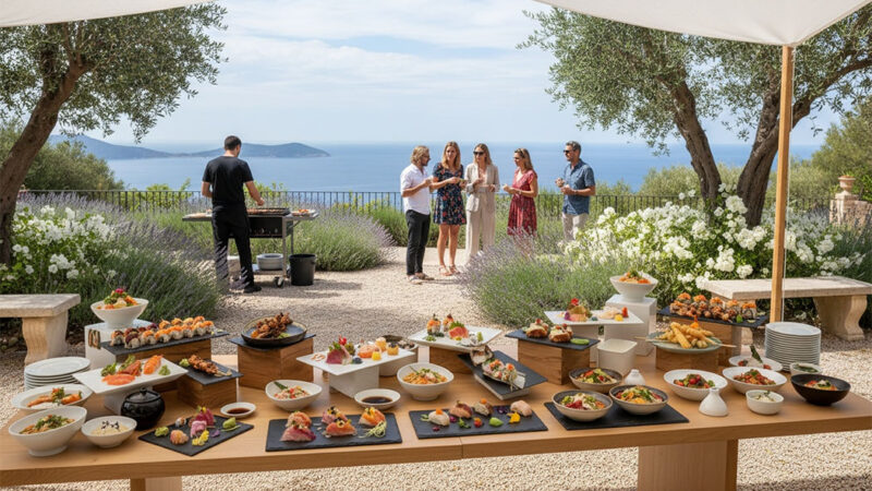 Piatti finger food cucina fusion giapponese sarda catering