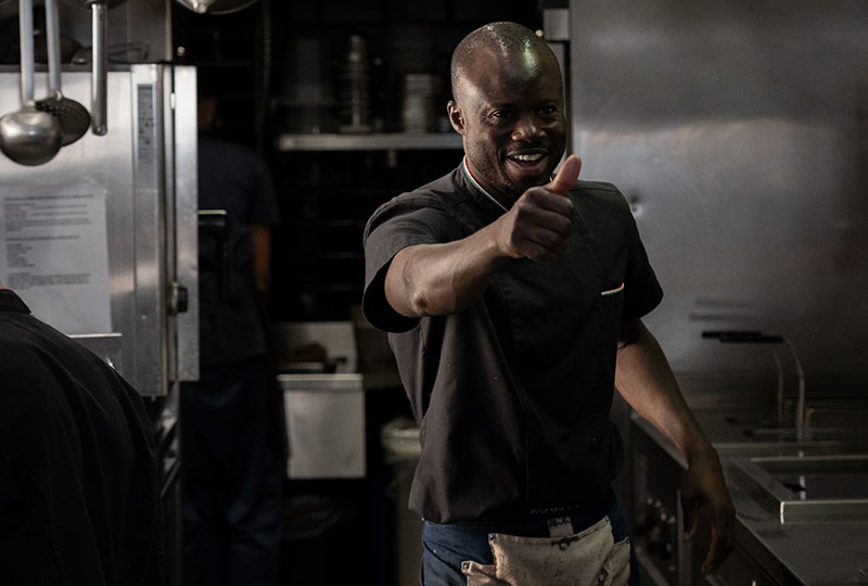 Brigata di cucina e staff Osteria Kobuta